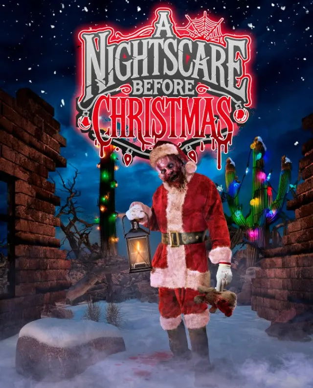 A Nightscare Before Christmas holiday haunt artwork at Scarizona