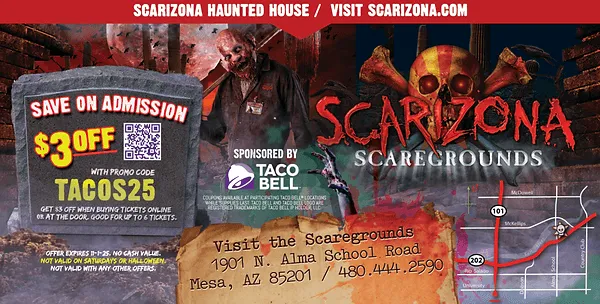Taco Bell and Scarizona partner ticket discount promotion