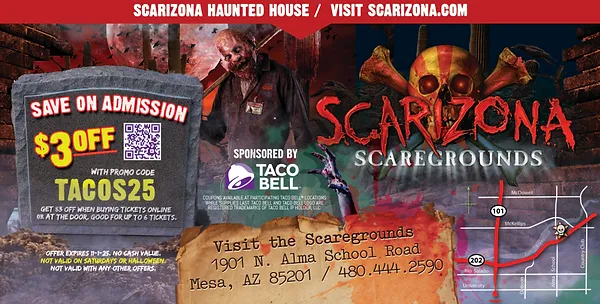 Taco Bell and Scarizona partner ticket discount promotion